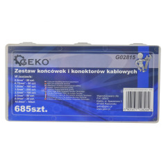 GEKO G02815 adereindhulzenassortiment 0,5mm² tot 10mm² (685 stuks) | Soldeerbout-shop,nl