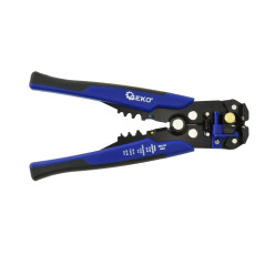 GEKO G01776 3-in-1 Strip-, knip- en krimptang met AMP-kabelschoenen 260-delig | Soldeerbout-shop.nl