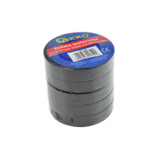 GEKO G01380 Isolatietape 17mm x 26m zwart | Soldeerbout-shop.nl