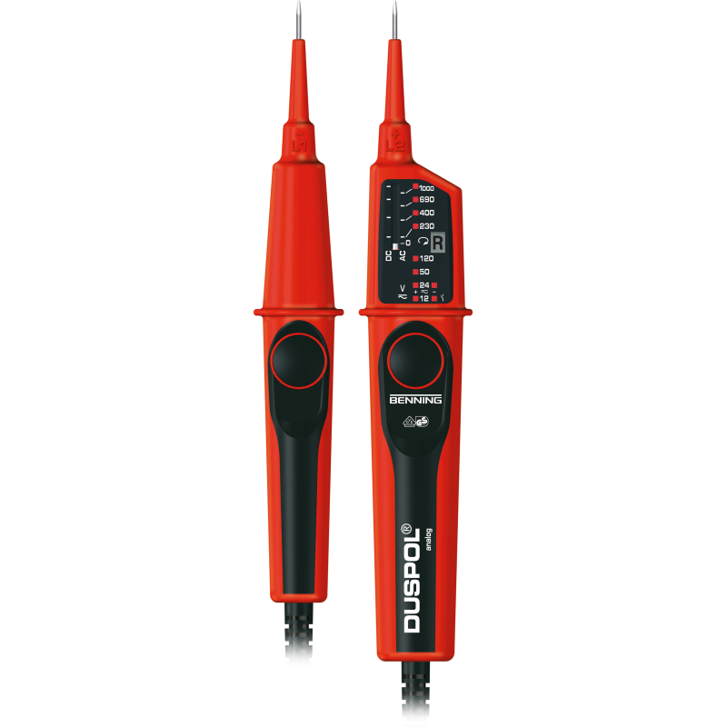 Benning Duspol Analog spanningstester 12 tot 1000V AC & DC Benning Duspol Analog spanningstester 12 tot 1000V AC & DC