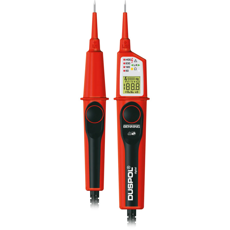 Benning Duspol Digital spanningstester 12 tot 1200V AC & DC Benning Duspol Digital spanningstester 12 tot 1200V AC & DC