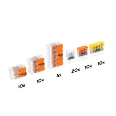 Perel K/WAGO Lasklemmen assortiment 65-delig