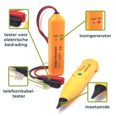 Velleman VTTEST11N Kabeltester en kabelzoeker | Soldeerbout-shop.nl