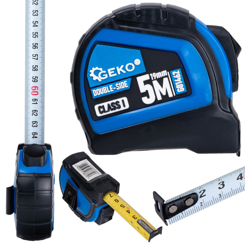 GEKO G01462 Dubbelzijdige rolmaat 5meter GEKO G01462 Dubbelzijdige rolmaat 5meter