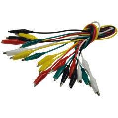 Chilitec 17888 meetsnoerenset met krokodillenklemmen 45cm 10-delig | Soldeerbout-shop.nl