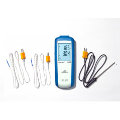 PeakTech 5140 Dubbele digitale thermometer -200 tot +1372°C  | Soldeerbout-shop.nl