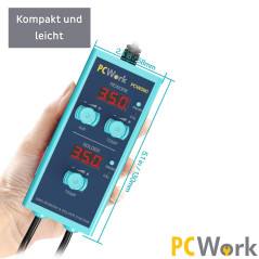 PCWork PCW09C 2-in-1 SMD hetelucht- en soldeerstation | Soldeerbout-shop.nl