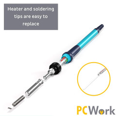 PCWork PCW09C 2-in-1 SMD hetelucht- en soldeerstation | Soldeerbout-shop.nl