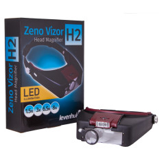 Levenhuk Zeno Vizor H2 Vergrootglas met hoofdband en verlichting | Soldeerbout-shop.nl