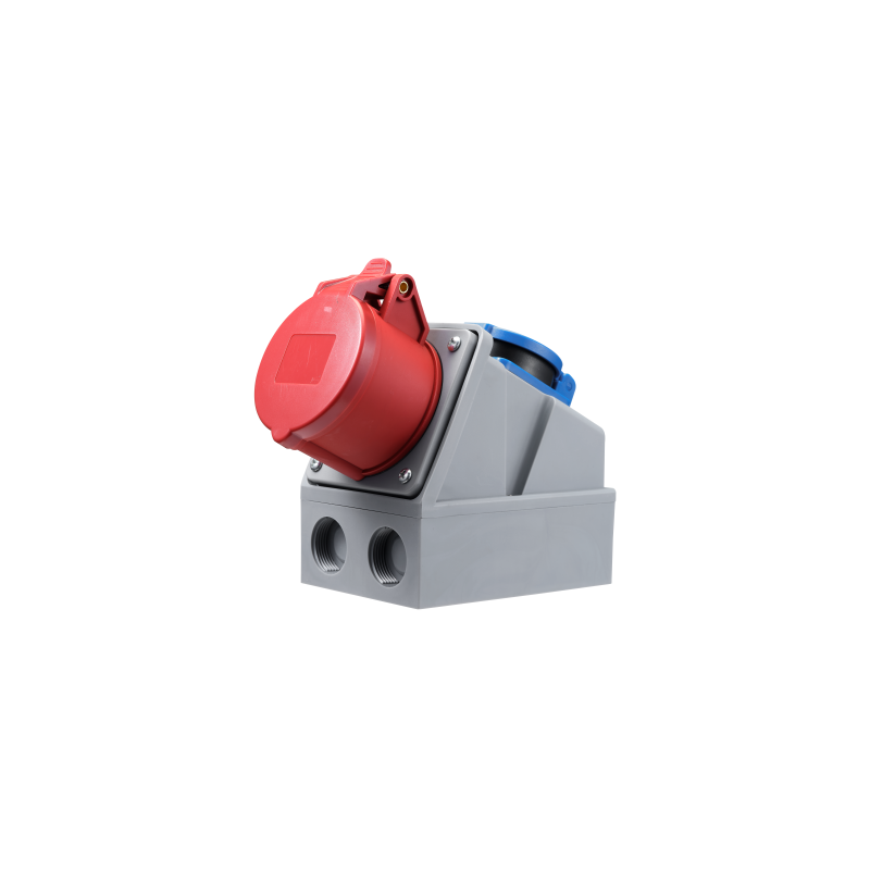 McPower CEE-combinatie wandcontactdoos 16A 5-polig + Schuko