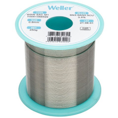 Weller WSW SAC M1 soldeertin 0,8mm 250gram loodvrij met zilver | Soldeerbout-shop.nl