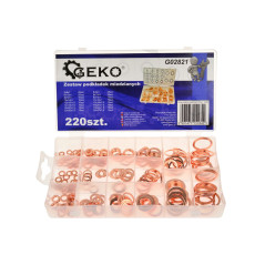 GEKO G02821 Koperringen assortiment 220-delig | Soldeerbout-shop.nl