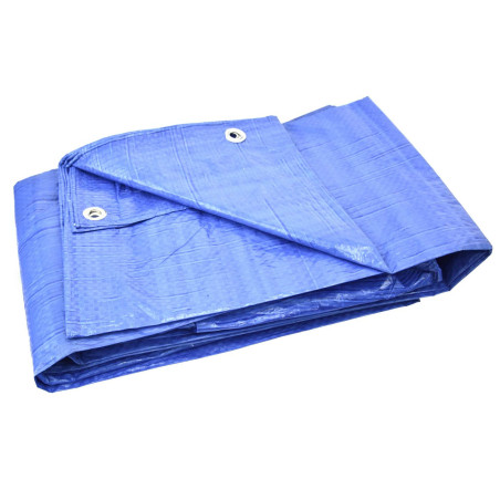 GEKO G01935 Afdekzeil 5x8m blauw 40g/m² | Soldeerbout-shop.nl