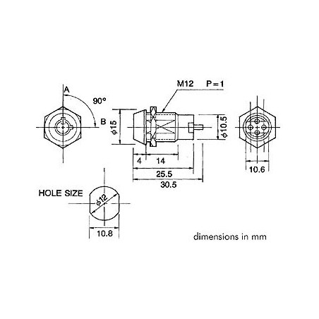 Velleman KS4 Sleutelschakelaar 1-Polig ON-ON (SPDT)