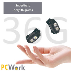 PCWork PCW12A LED hoofdlamp met accu 200lumen | Soldeerbout-shop.nl
