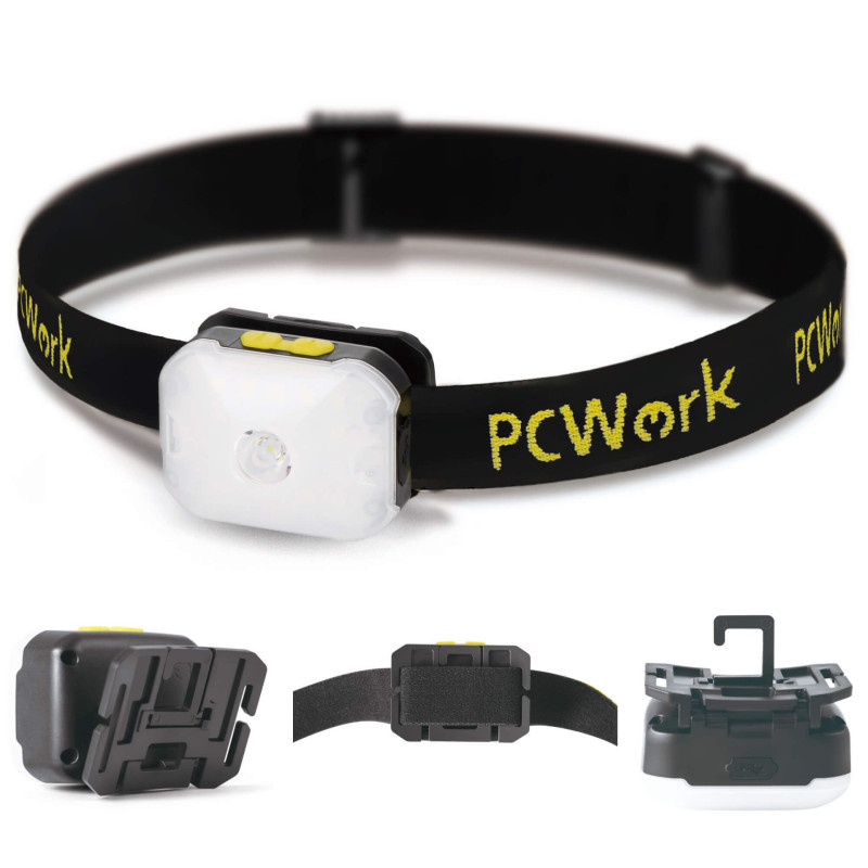 PCWork PCW12B LED hoofdlamp met accu 200lumen