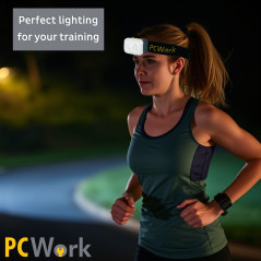 PCWork PCW12C LED hoofdlamp met accu 380lumen | Soldeerbout-shop.nl