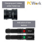 PCWork PCW12H LED zaklamp met accu en zoom 650lumen