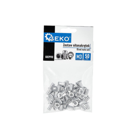 GEKO G02911C Blindklinkmoeren M3 aluminium (50 stuks)