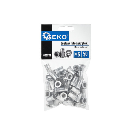 GEKO G02911E Blindklinkmoeren M5 aluminium (50 stuks)