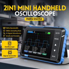 Fnirsi DSO153 2-in-1 Mini oscilloscoop 1MHz en signaalgenerator | Soldeerbout-shop.nl