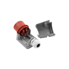 McPower CEE wandcontactdoos 16A 5-polig male | Soldeerbout-shop.nl