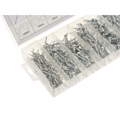 GEKO G02927 Popnagelassortiment aluminium (400 stuks)