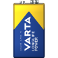 Varta Longlife Power 9V Alkaline blokbatterij Varta Longlife Power 9V Alkaline blokbatterij