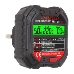 Habotest HT107D Teststekker met 30mA aardlektest  | Soldeerbout-shop.nl