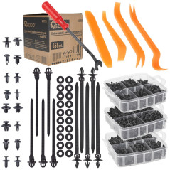 GEKO G02935 Clips en pluggen assortiment 655-delig | Soldeerbout-shop.nl