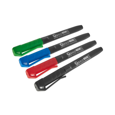 GEKO G29022 Fine point permanent marker kleurenset (4 stuks)