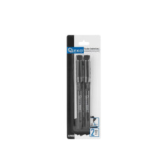 GEKO G29023 Fine point permanent marker zwart (2 stuks) | Soldeerbout-shop.nl