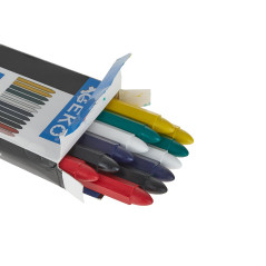 GEKO G29044 Waskrijt bandenkrijt kleurenset (12 stuks) | Soldeerbout-shop.nl
