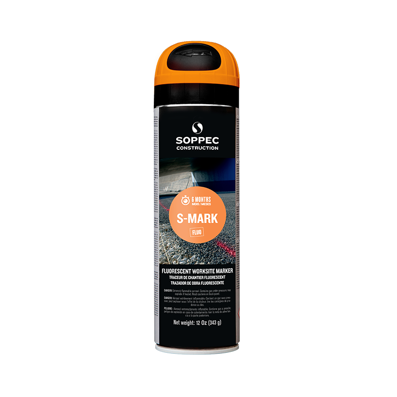 SOPPEC S-Mark markeerverf spuitbus 500ml oranje SOPPEC S-Mark markeerverf spuitbus 500ml oranje