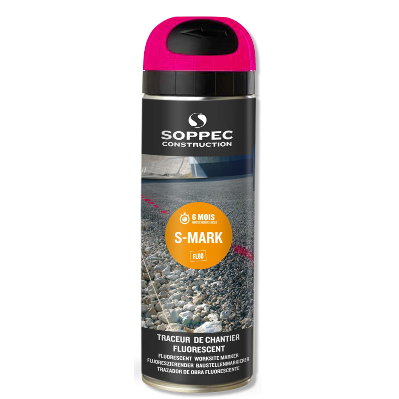 SOPPEC S-Mark markeerverf spuitbus 500ml roze