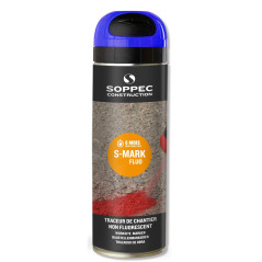 SOPPEC S-Mark markeerverf spuitbus 500ml blauw | Soldeerbout-shop.nl