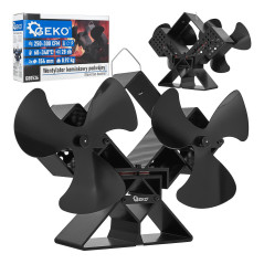 GEKO G8053 Dubbele kachelventilator 154mm | Soldeerbout-shop.nl