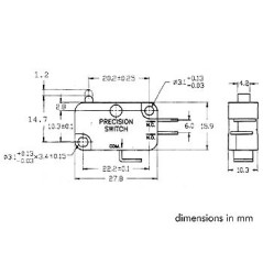 Velleman MS12 Microschakelaar | Soldeerbout-shop.nl