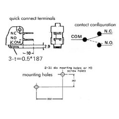 Velleman MS12 Microschakelaar | Soldeerbout-shop.nl