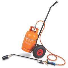 Kemper 1431 Onkruidbrander met gasslang en glasflestrolley | Soldeerbout-shop.nl