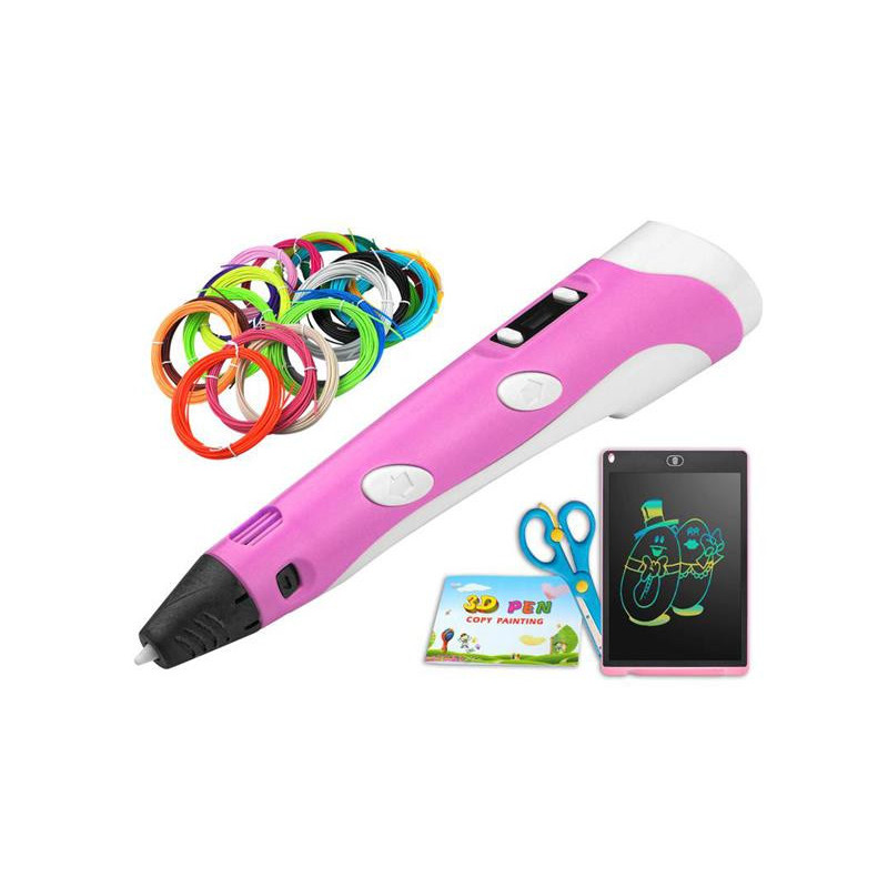 LTC LXAS39P 3D-pen met 20 kleuren filament LTC LXAS39P 3D-pen met 20 kleuren filament