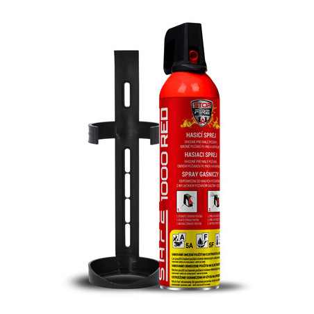 SafeHome SAFE 1000 RED 100C Brandblusspray 1000ml brandblusser | Soldeerbout-shop.nl