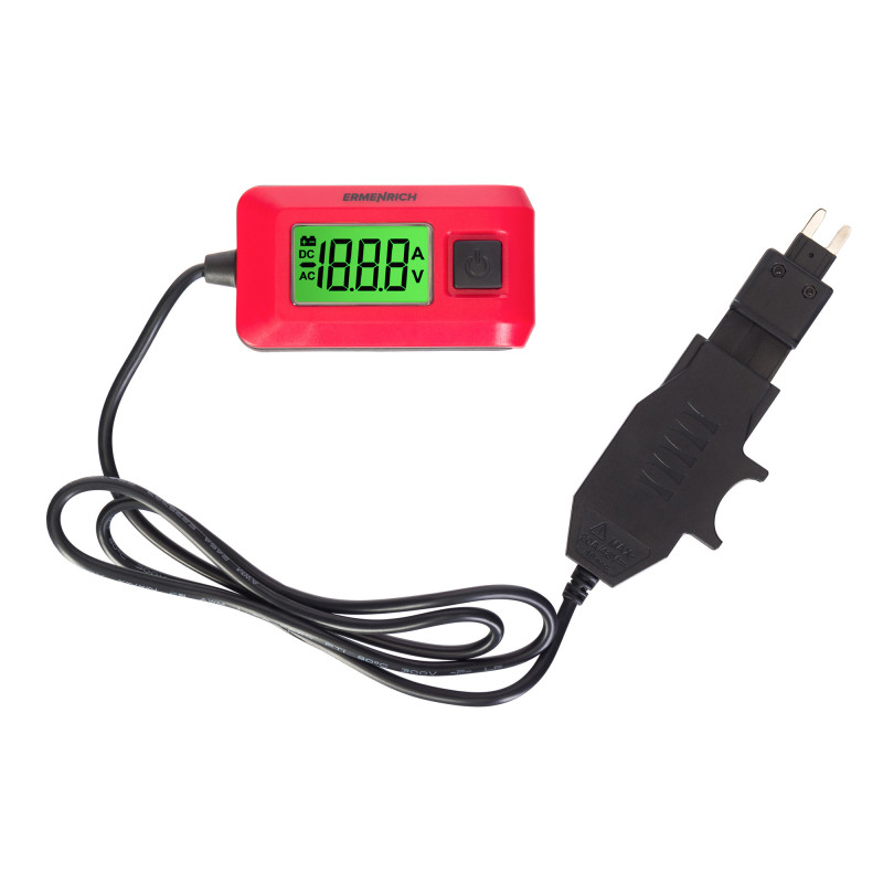 Ermenrich CT30 12V Auto stroomlek tester (rood) Ermenrich CT30 12V Auto stroomlek tester (rood)
