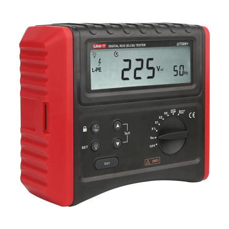 UNI-T UT586+ FI/RCD Aardlekschakelaartester