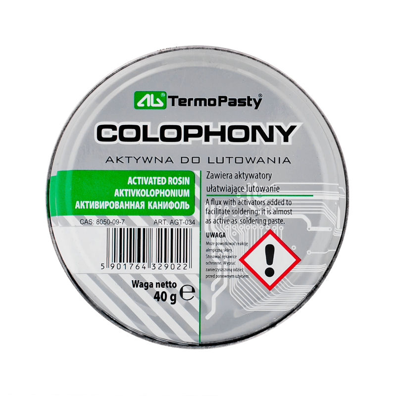AG TermoPasty AGT-034 Colophony Soldeerhars 40gram
