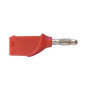 Velleman CM20R 4mm banaanplug stapelbaar rood