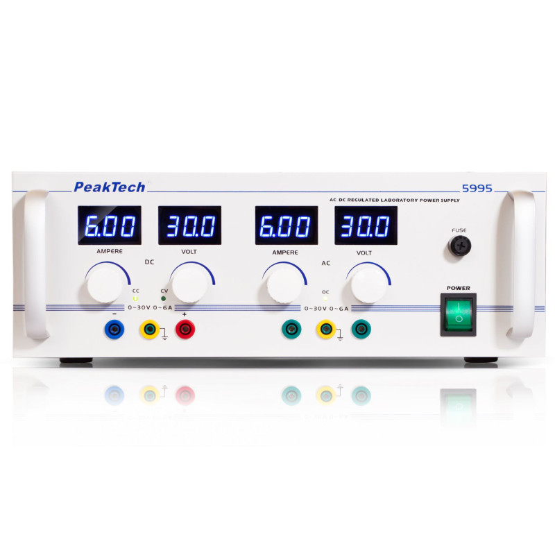 PeakTech 5995 Laboratoriumvoeding 0-30V & 0-5A AC/DC