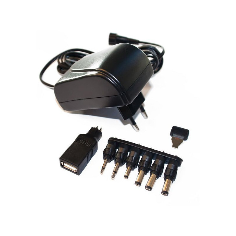 PeakTech 3127B Universele voedingsadapter DC 3-12V 1,5A 18W PeakTech 3127B Universele voedingsadapter DC 3-12V 1,5A 18W