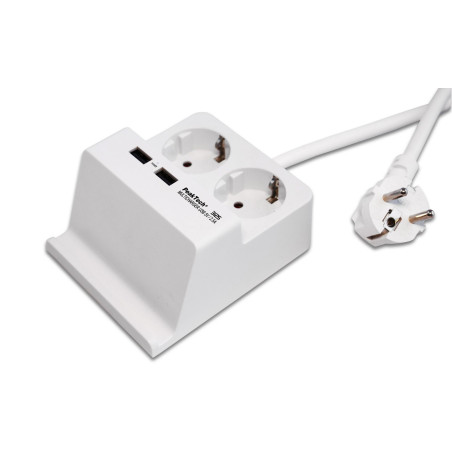 PeakTech 3125 Dubbele bureau USB-lader 2,5A | Soldeerbout-shop.nl