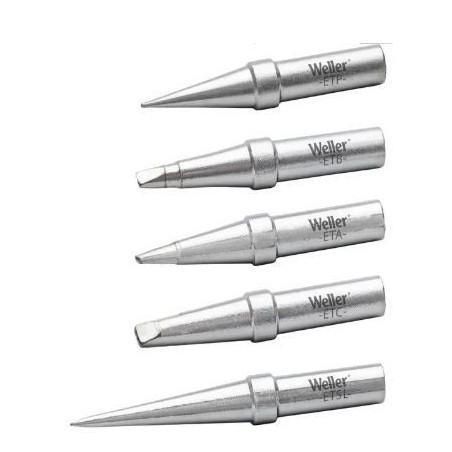 Weller ET TIP SET 5-delige Soldeerpuntenset |  Soldeerbout-shop.nl